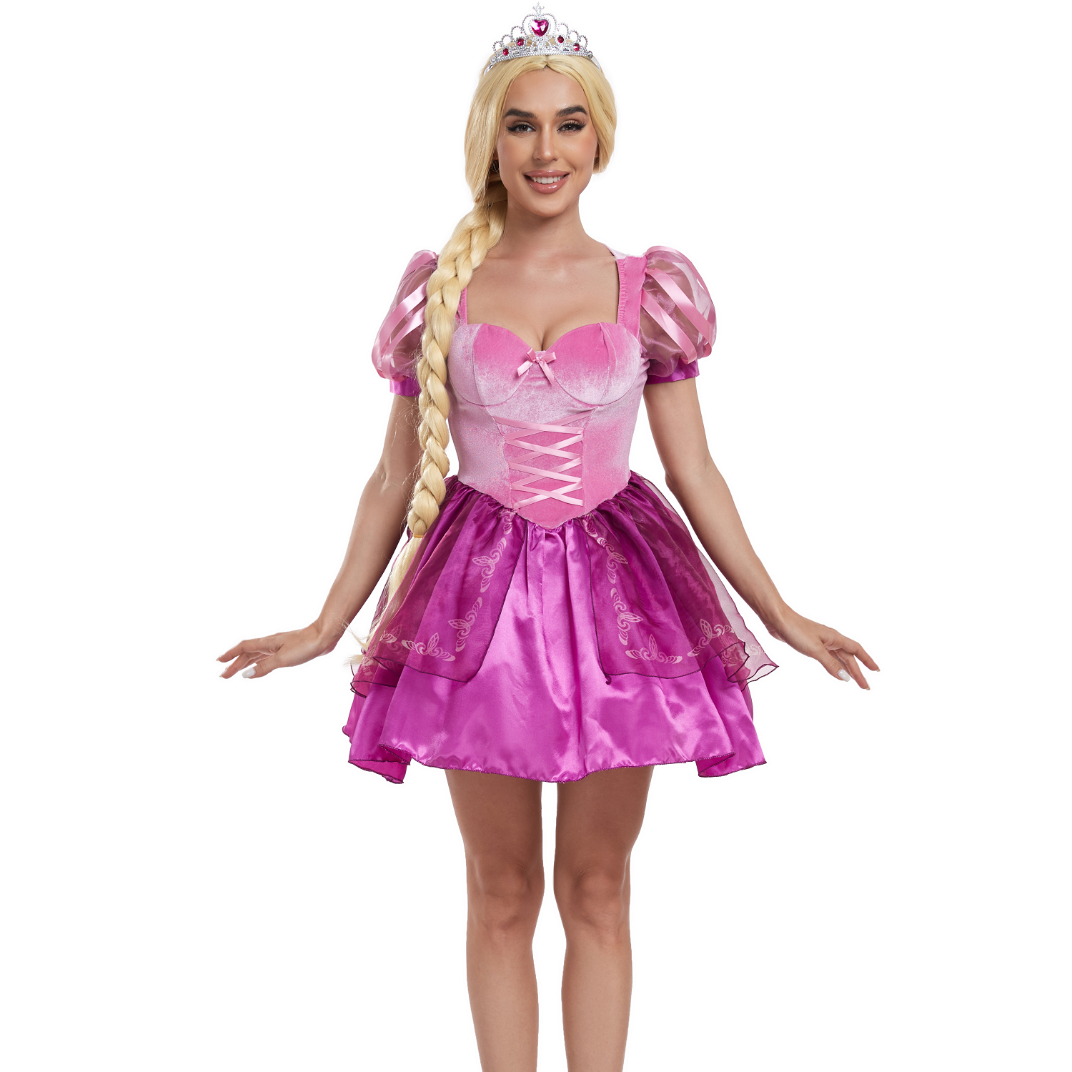 Purple Princess Dress Sexy Party Costume For Adult Women Halloween Cosplay